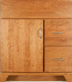 Overlay Construction with Zenith Door style in Cherry-Golden Wood-Color. Standard Lambiere Decorative Hardware shown.